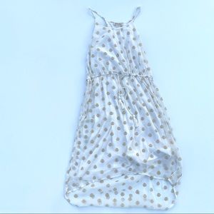 Lucky Brand High Low White Flowy Dress, M